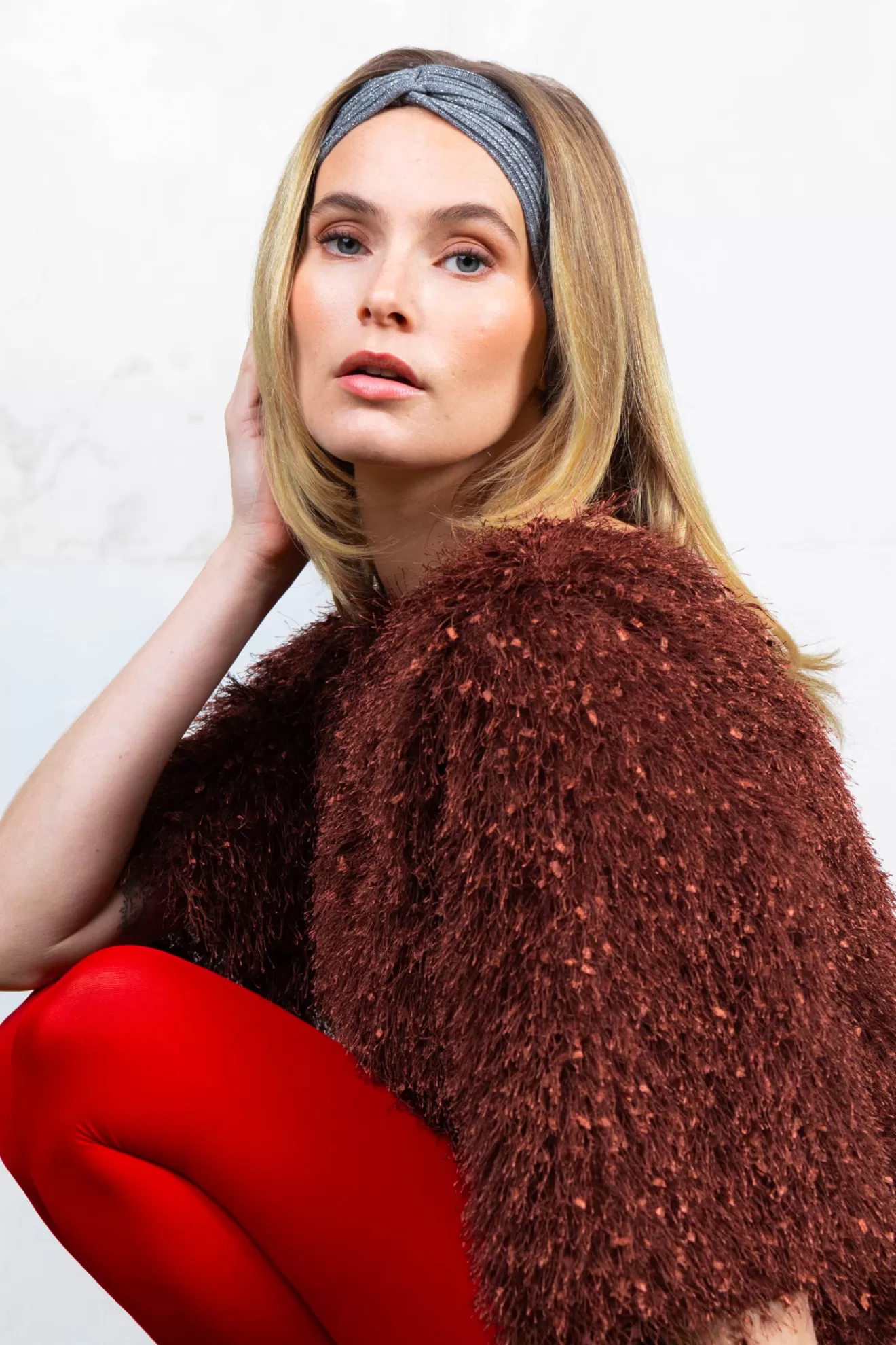 Fashion Orta Bandeau Britney argenté grispailleté