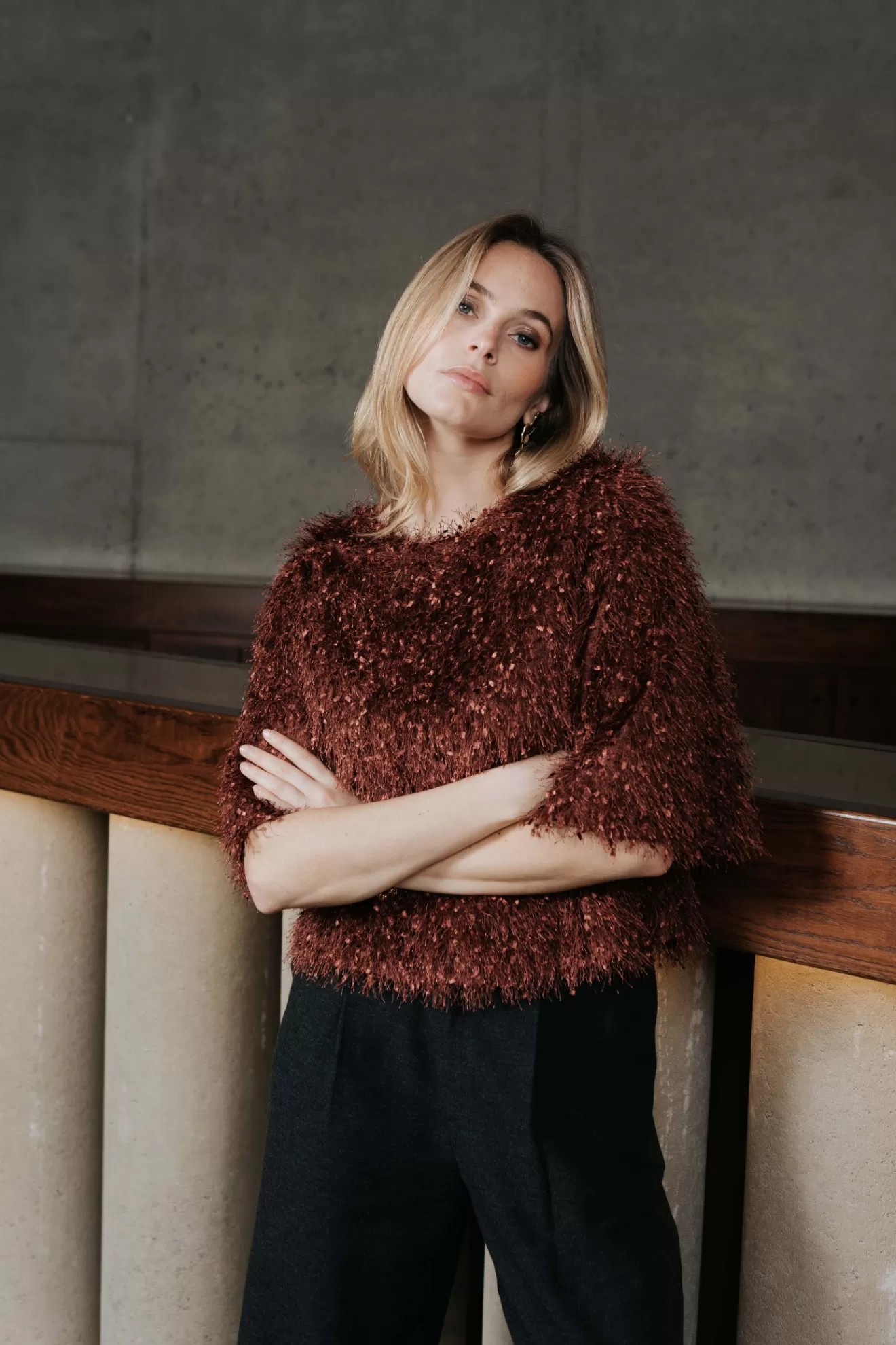 blouse_valentina_plume_terracotta_3.webp Sale Orta Blouse Valentina plume terracotta