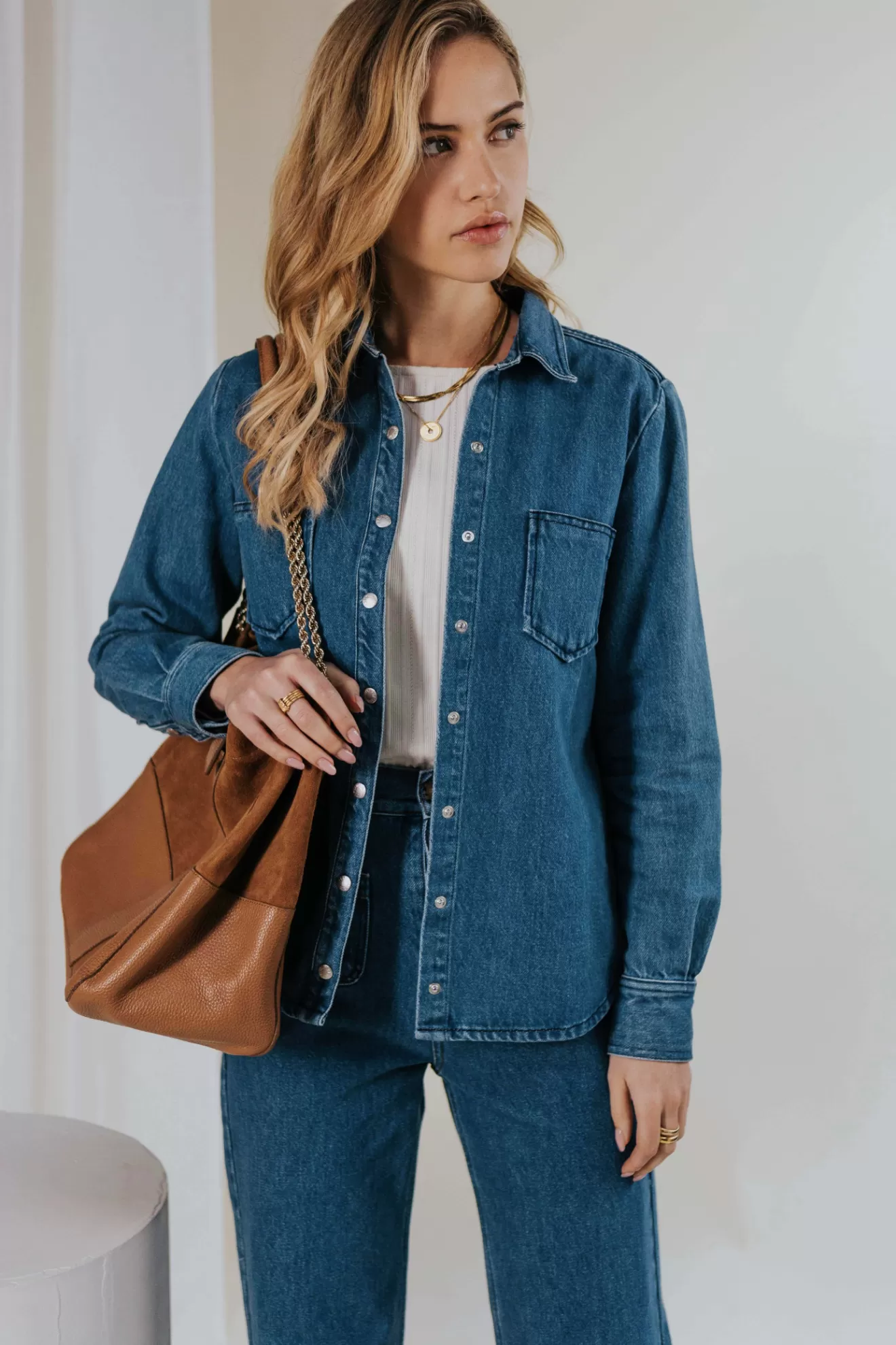 Cheap Orta Chemise Roxane bleue bleumoyen