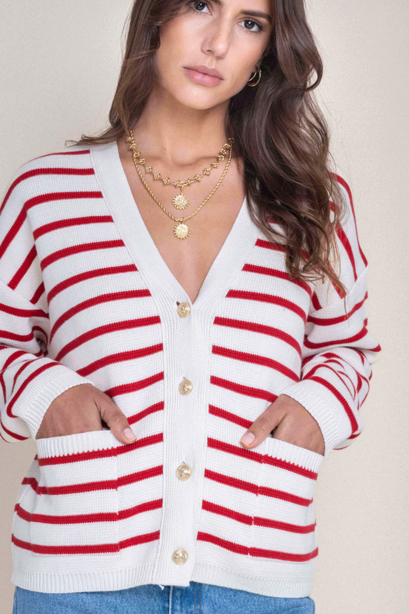 gilet_fabian_marinire_cru__rouge_2.webp Hot Orta Gilet Fabian marinière écru & rouge écruetrouge