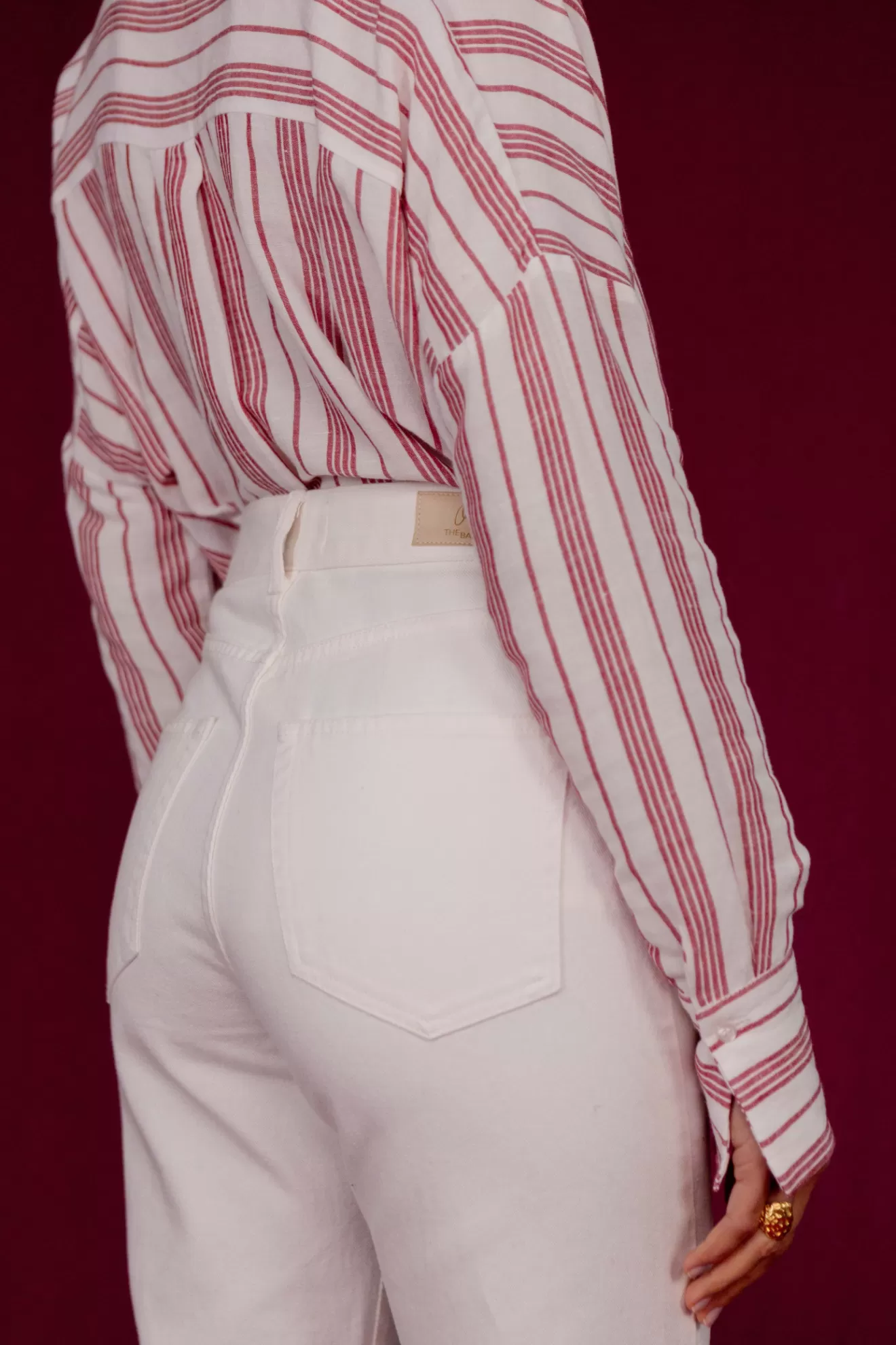 Shop Orta Jeans Louis blanc