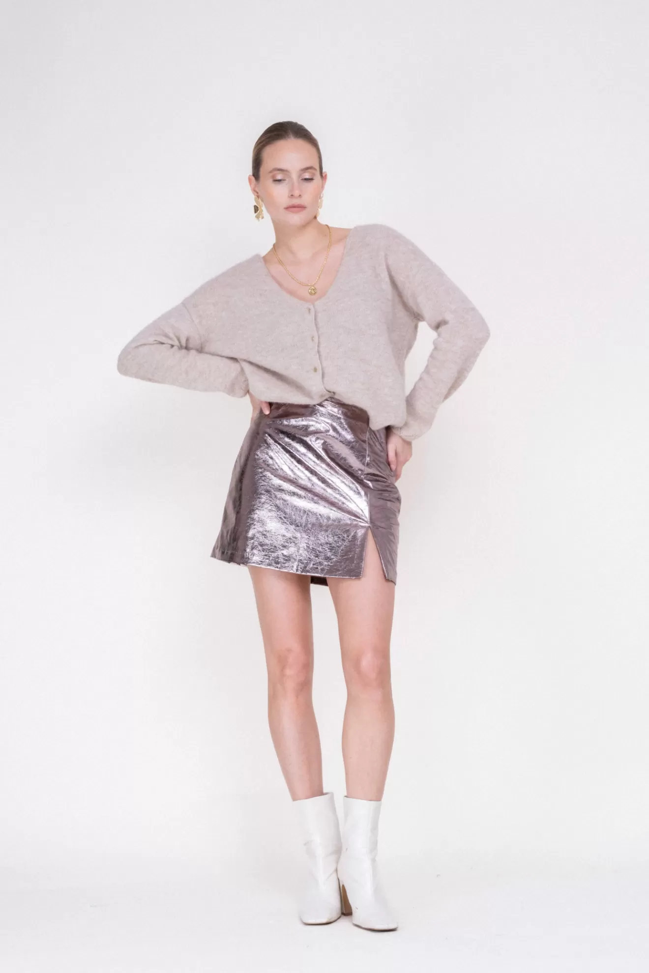 jupeshort_mireille_rose_silver_3.webp Hot Orta Jupe-short Mireille Rose Silver rosesilver