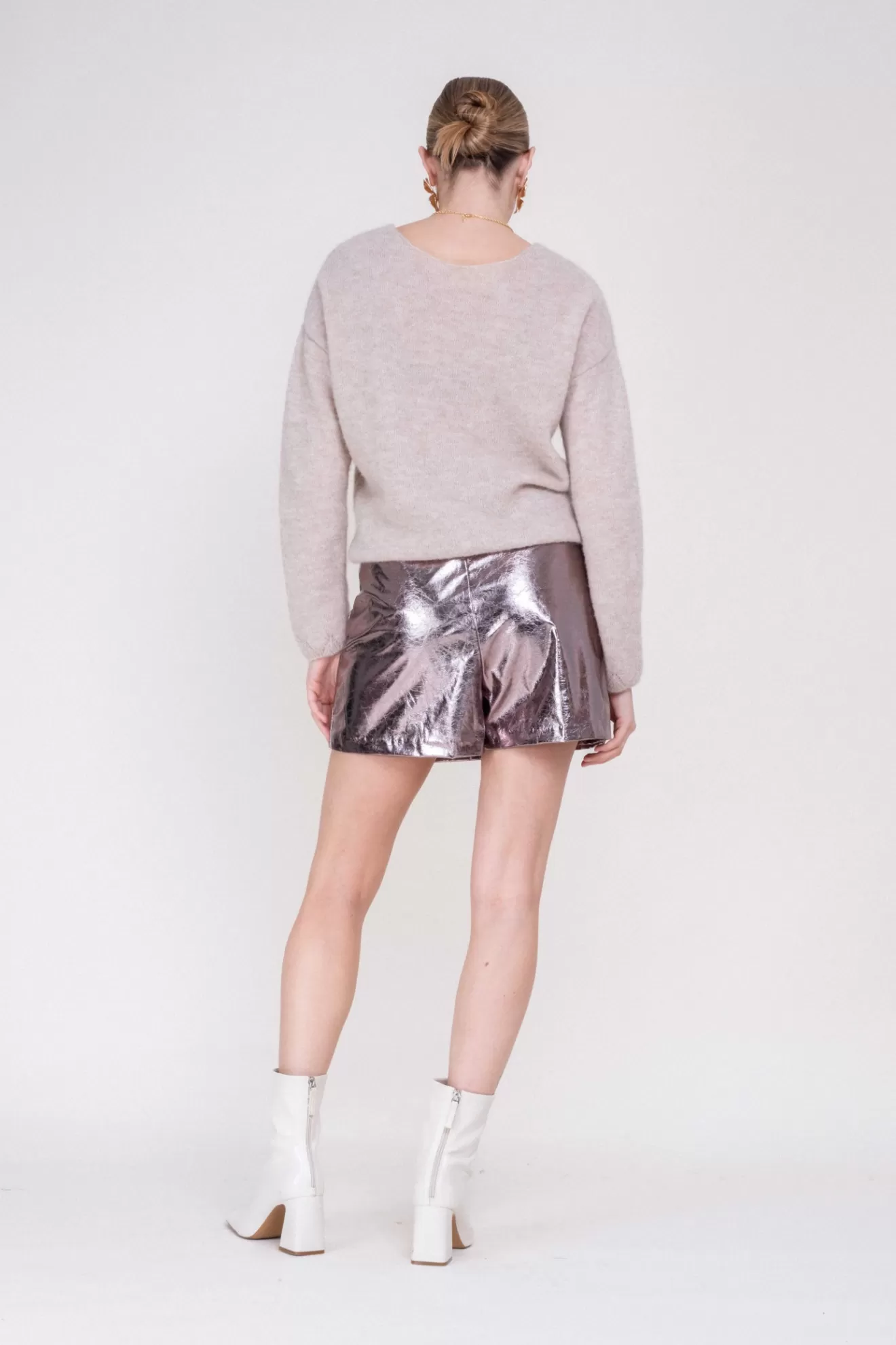 jupeshort_mireille_rose_silver_4.webp Hot Orta Jupe-short Mireille Rose Silver rosesilver