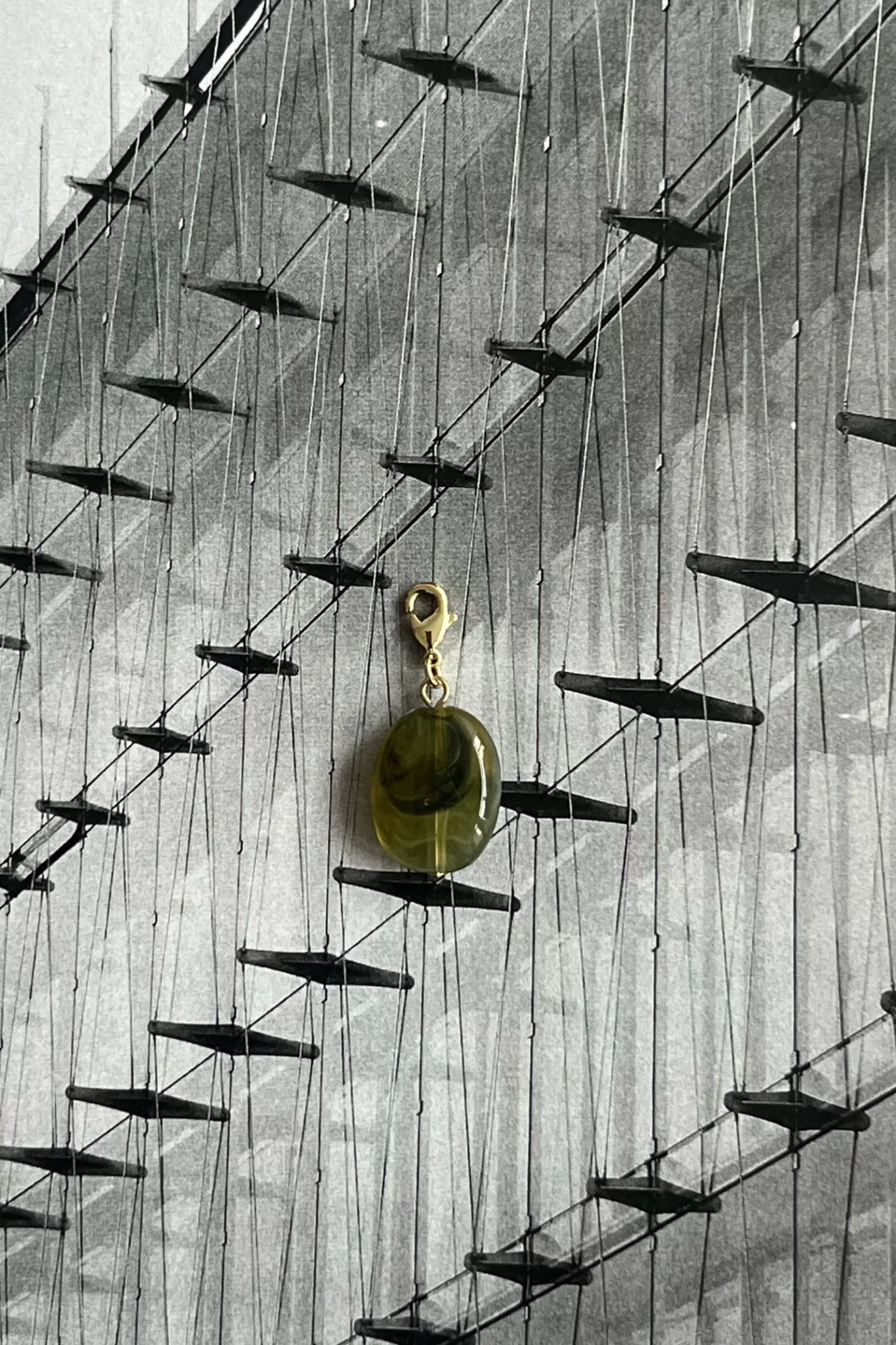 Best Sale Orta Médaillon résine vert