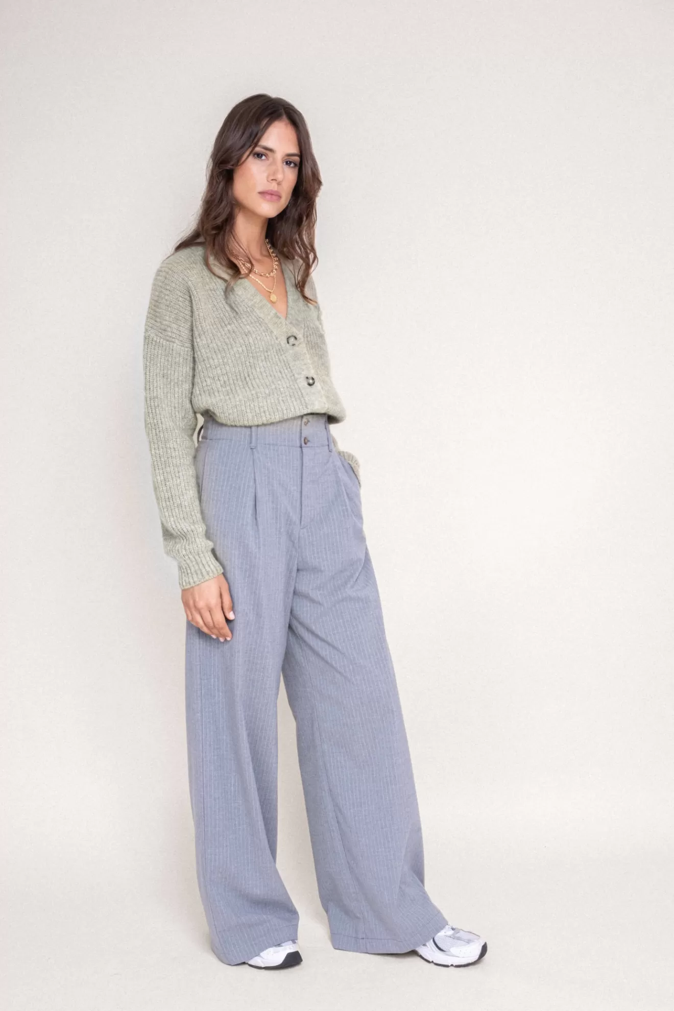 pantalon_milo_gris_rayure_blanc_2.webp Online Orta Pantalon Milo gris rayure blanc grisetblanc