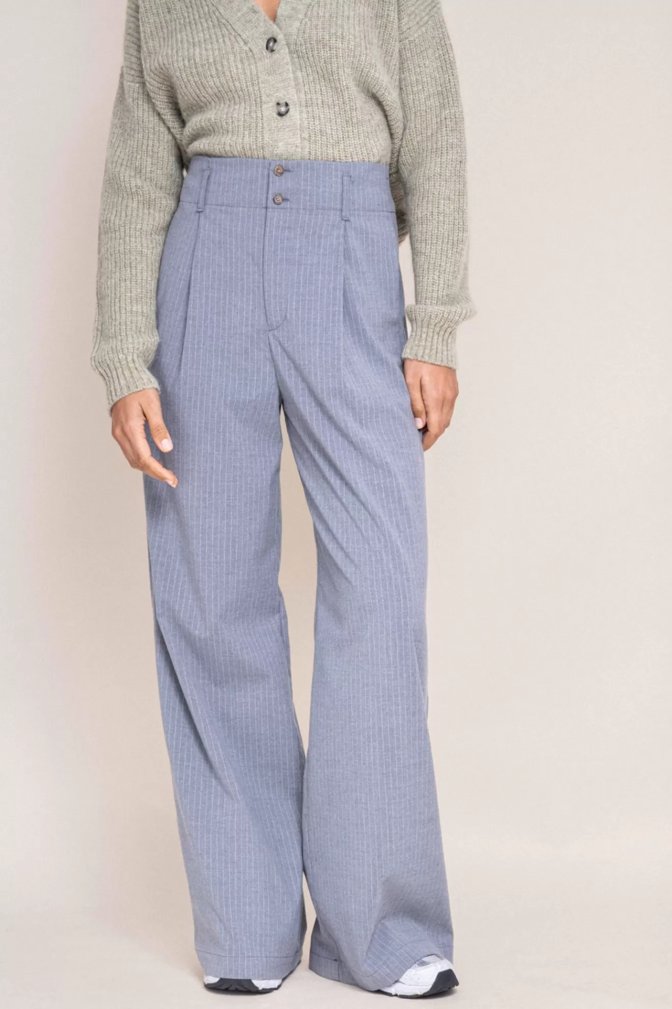 pantalon_milo_gris_rayure_blanc_4.webp Online Orta Pantalon Milo gris rayure blanc grisetblanc