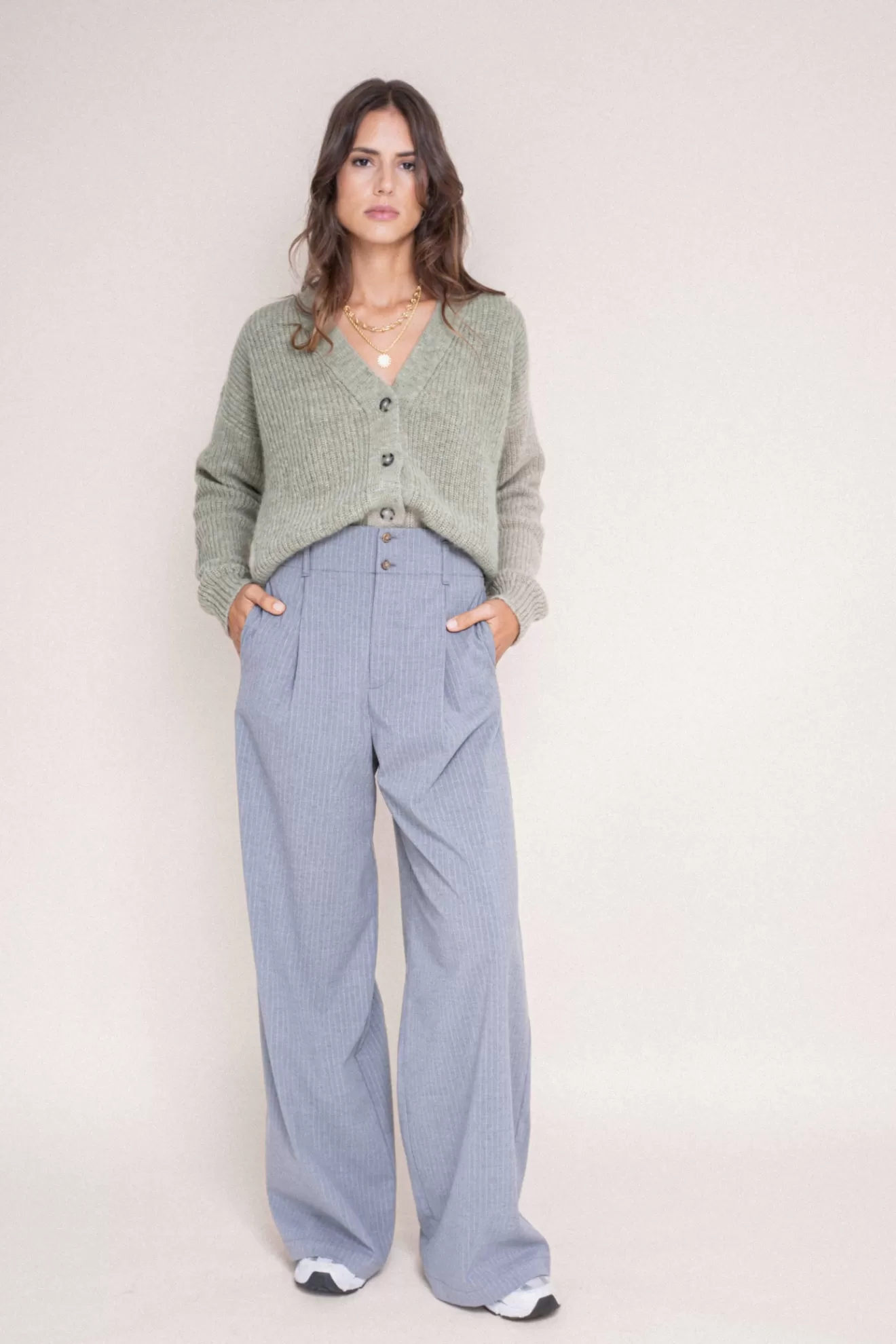 pantalon_milo_gris_rayure_blanc_5.webp Online Orta Pantalon Milo gris rayure blanc grisetblanc