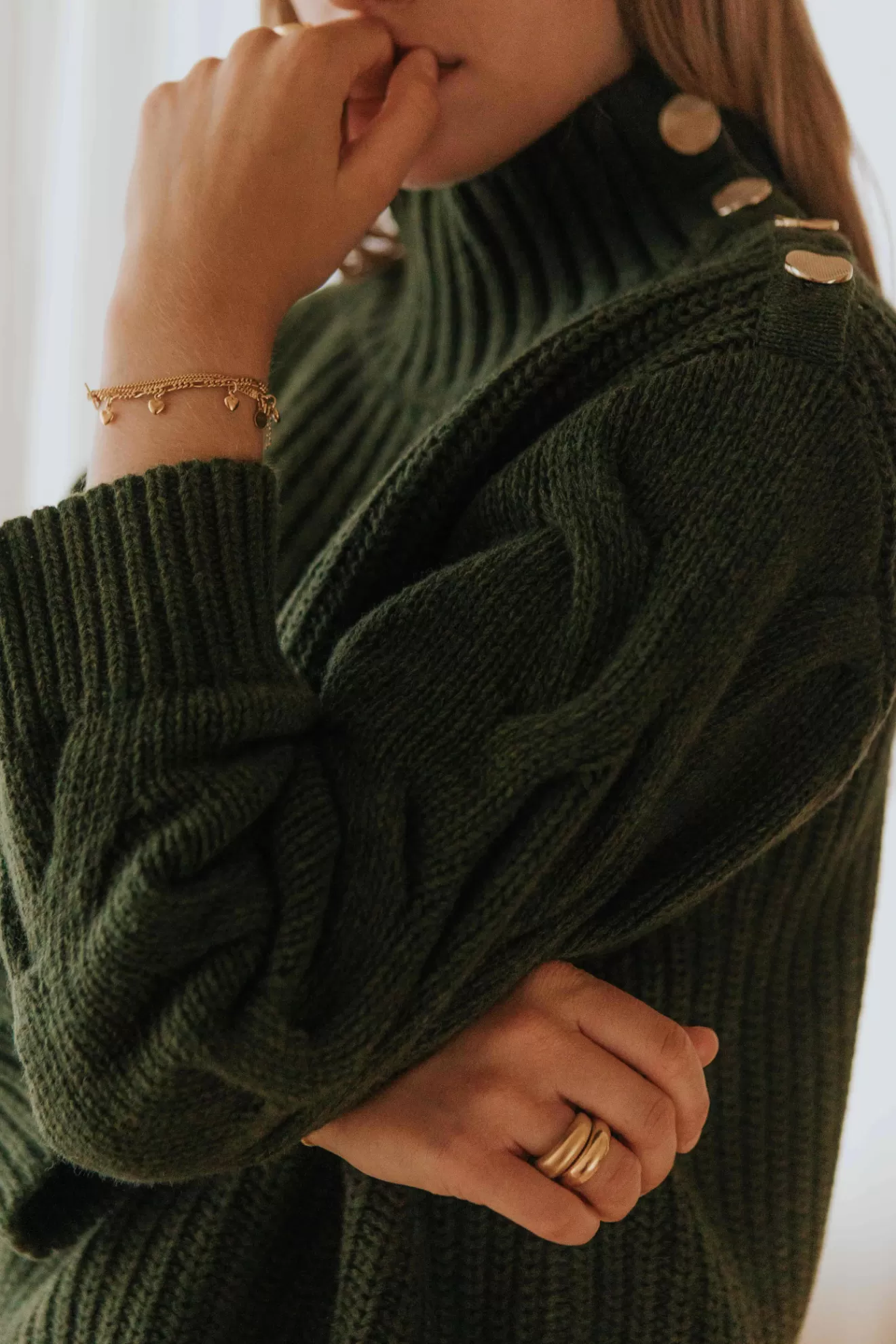 Online Orta Pull Eléonore kaki kaki