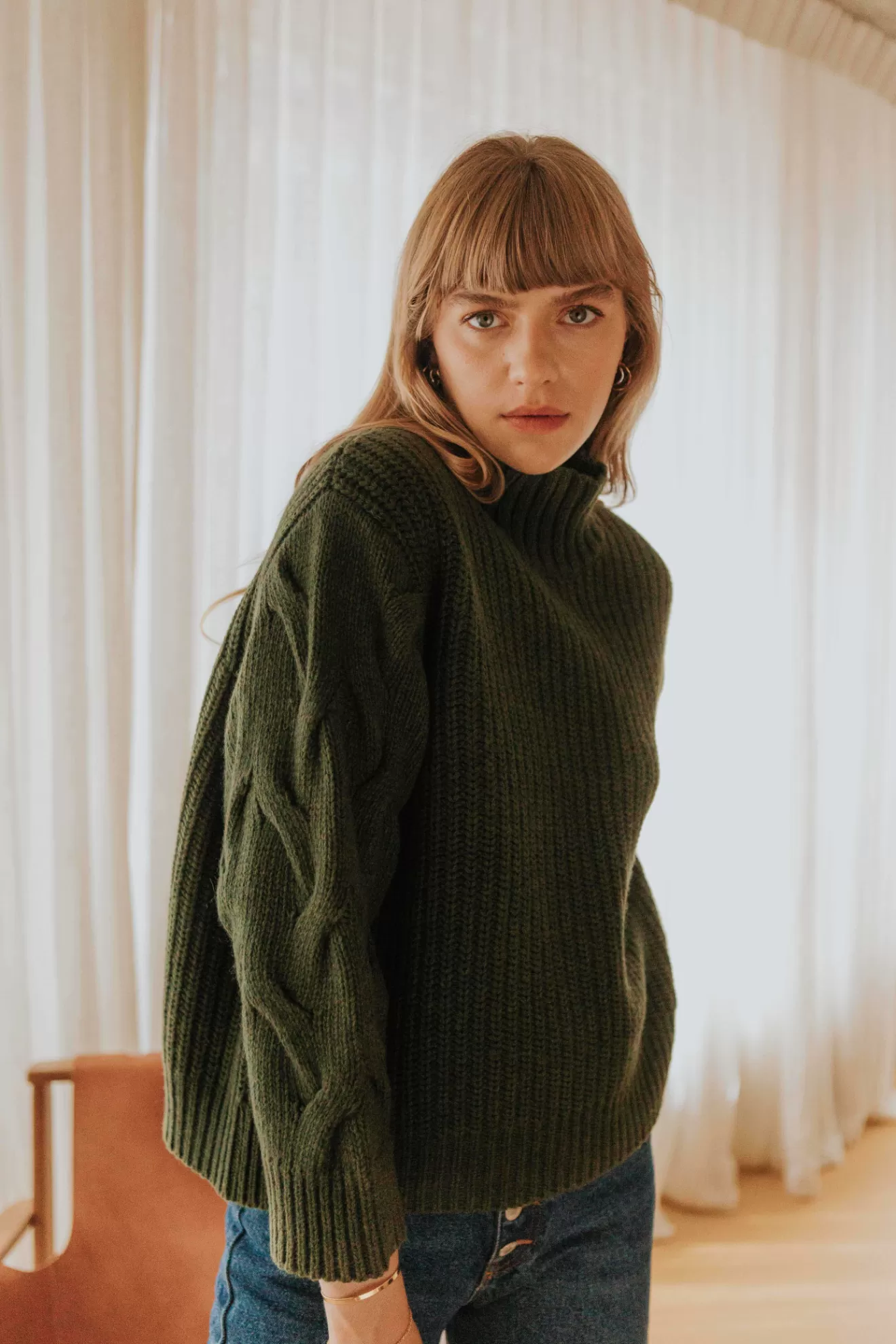 pull_elonore_kaki_2.webp Online Orta Pull Eléonore kaki kaki