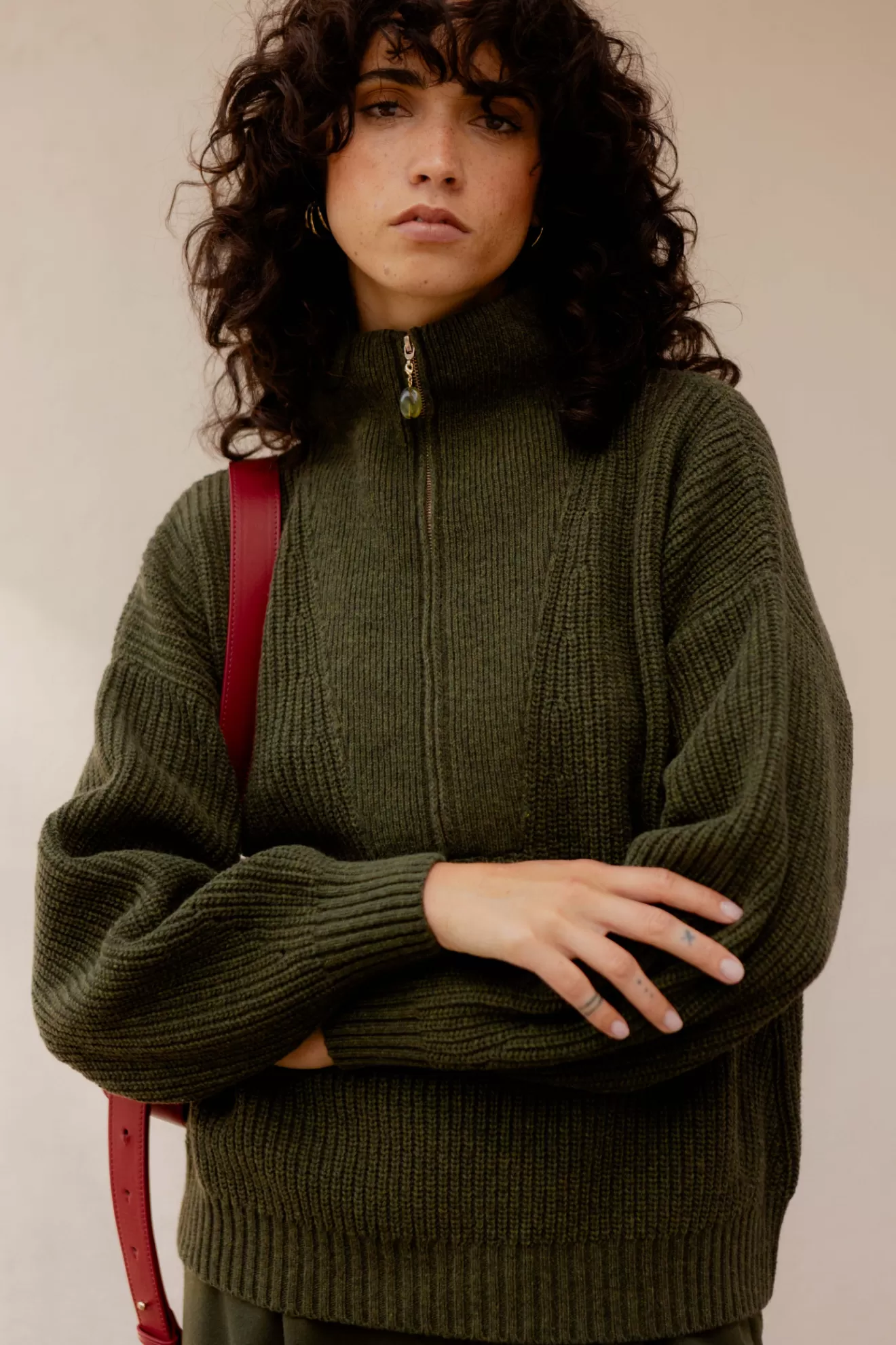 pull_gabin_kaki_fonc_4.webp Clearance Orta Pull Gabin kaki foncé kakifoncé