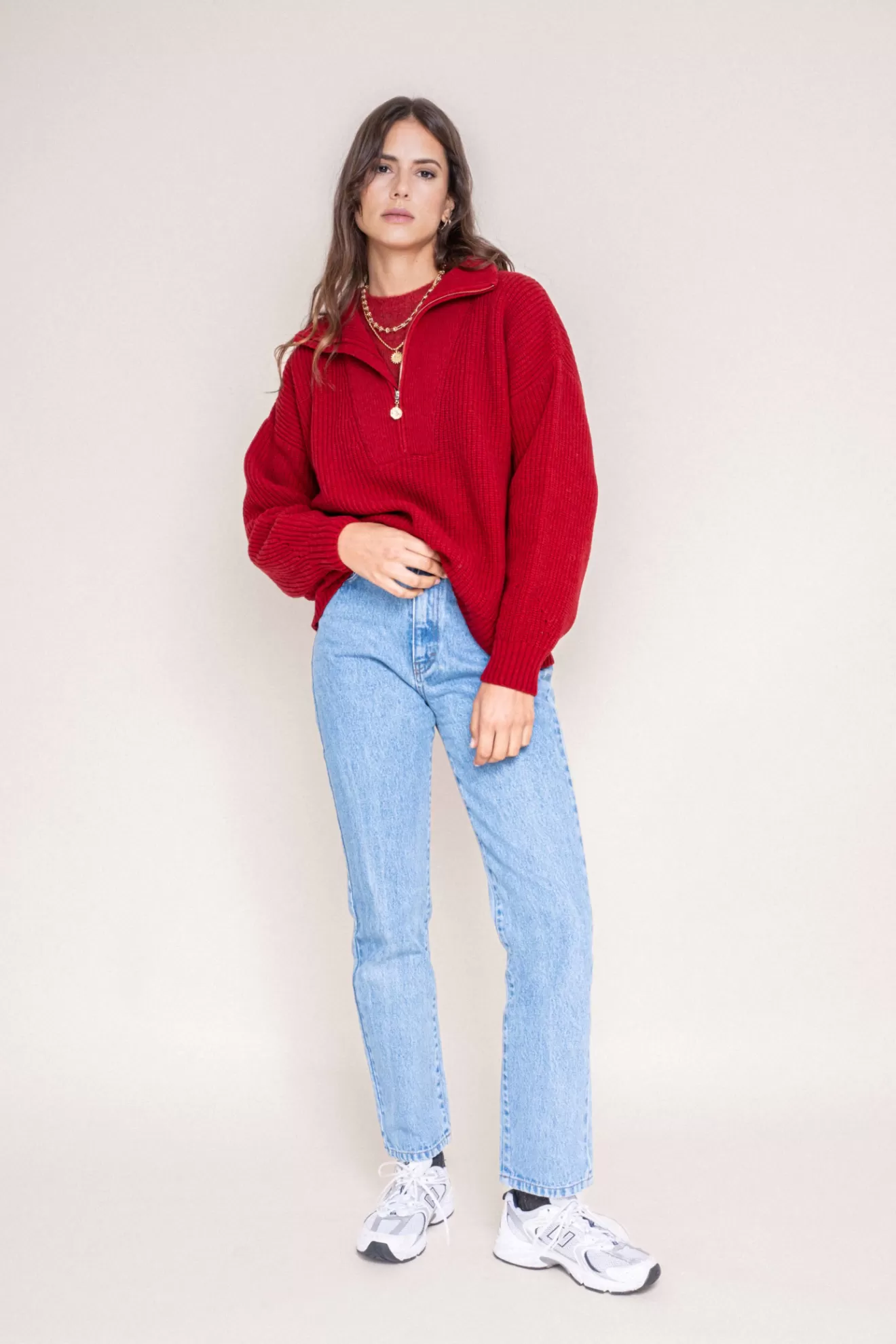 pull_gabin_rouge_4.webp Store Orta Pull Gabin rouge