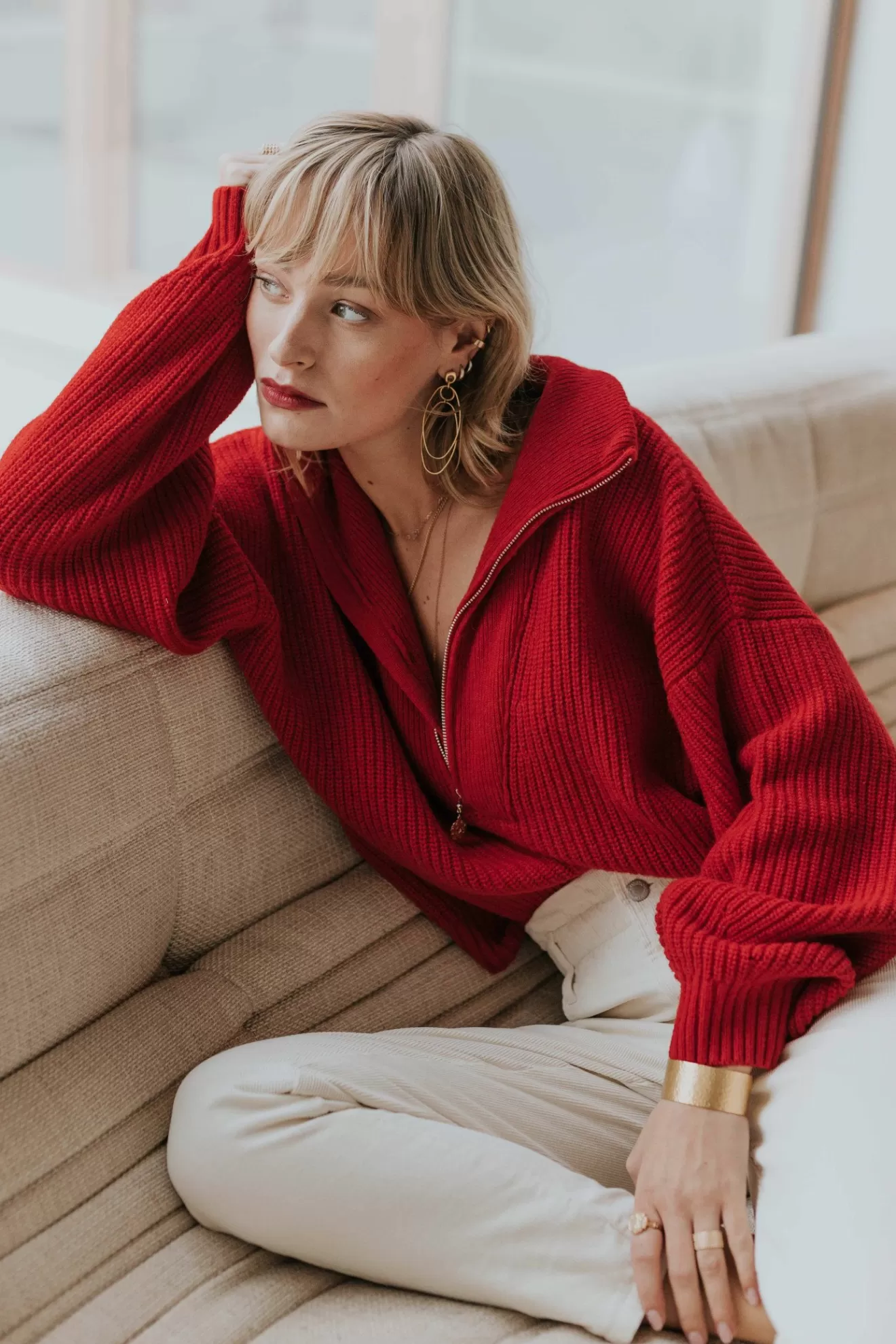 pull_gabin_rouge_7.webp Store Orta Pull Gabin rouge