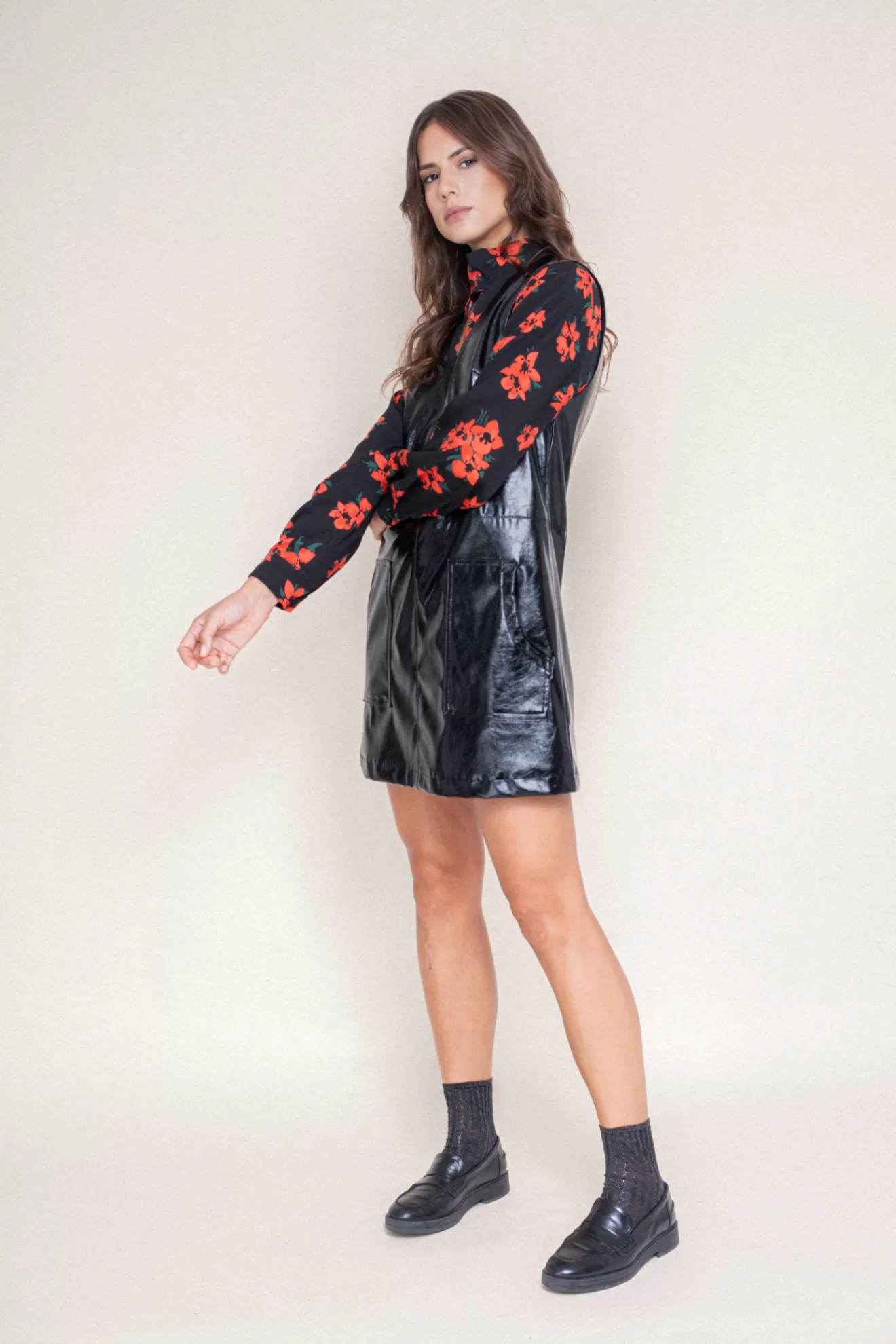 robe_laetitia_vinyle_noir_5.webp Discount Orta Robe Laetitia Vinyle noir