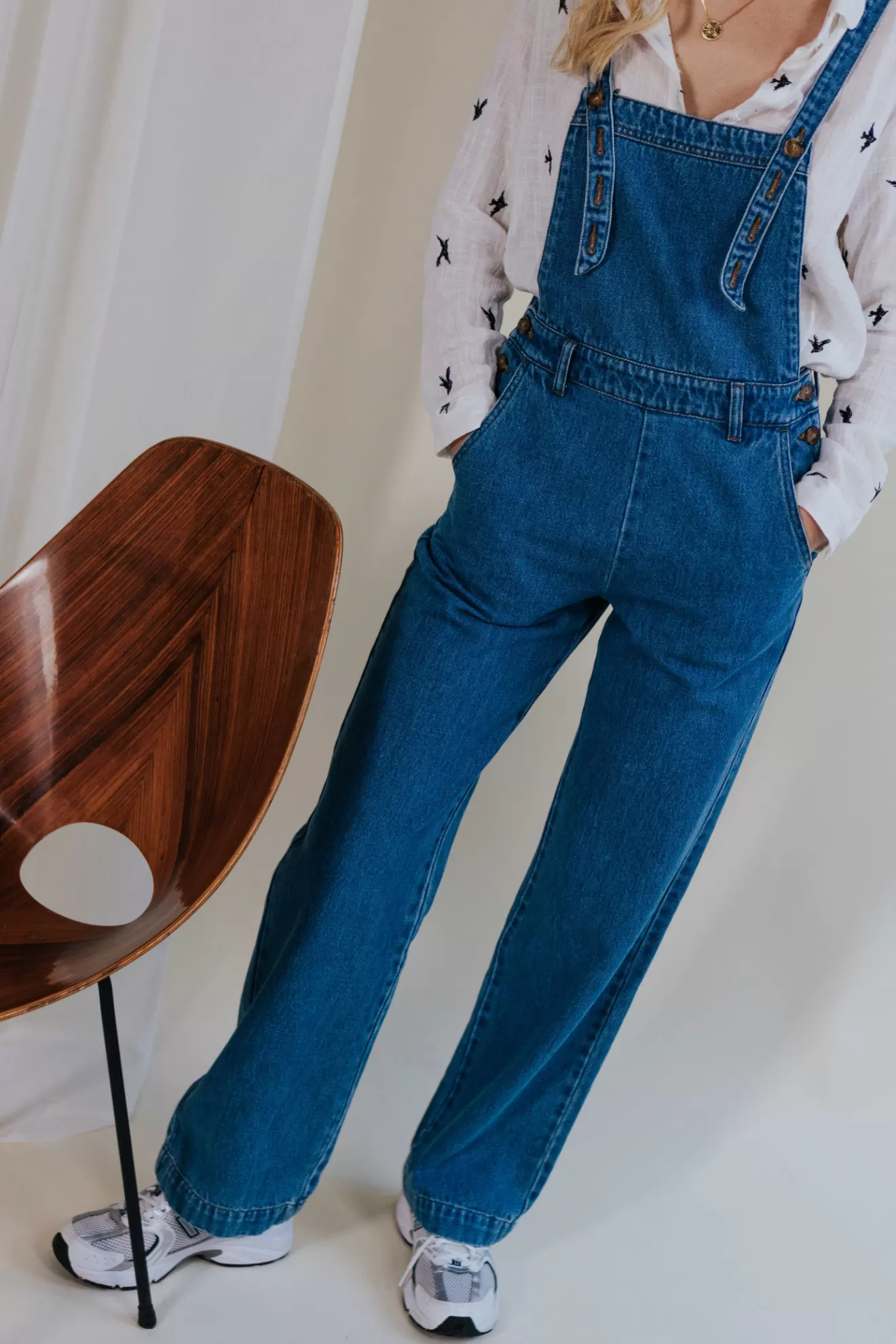 Online Orta Salopette Gilles bleu bleumoyen ·Bretellesréglablesavecdesboutons · Boutonsimpressionécailles ·4poches ·Aporteraveclesbretellescroiséesounon ·100%coton certifié Oeko-Tex®·Confectionnéau Portugal·Sarah mesure1m72etporteunetailleS ·Prenezvotretaillehabituelle