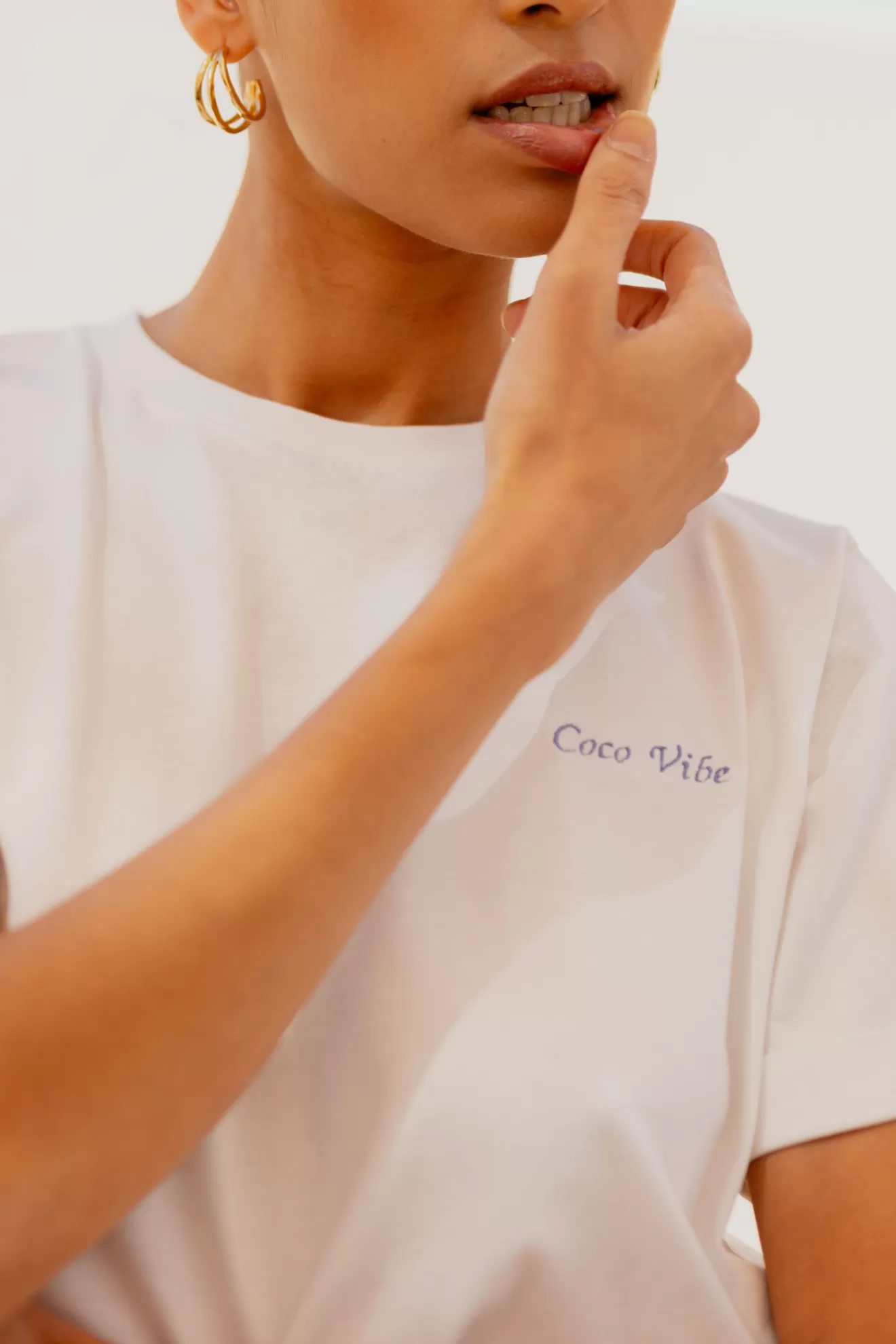 Store Orta T-shirt Coco blanc